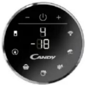 CANDY CMNV 7184 DX - KULATY DISPLEJ (POKUD JE VE VYBAVE) - 2