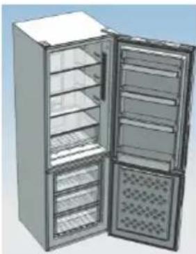 CANDY CMGN 6182S - Montaggio delle porte del frigorifero e del freezer sul lato opposto - 6