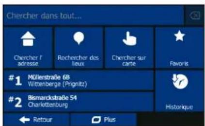 BLAUPUNKT TravelPilot 65 Active - Menu de destination - 2
