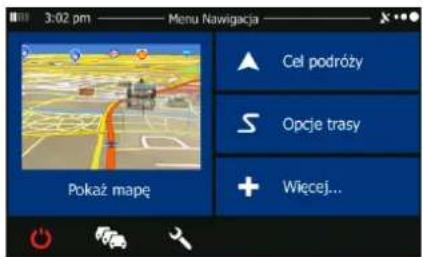 BLAUPUNKT TravelPilot 65 Active - Ekran=Początkowy:menuNawigacja - 1
