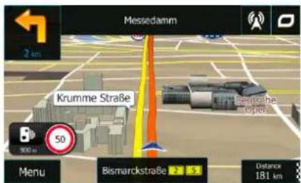 BLAUPUNKT TravelPilot 65 Active - Startup screen: the Navigation menu - 2