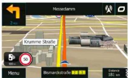 BLAUPUNKT TravelPilot 55 Active - The Map screen - 1
