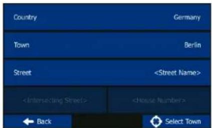 BLAUPUNKT TravelPilot 55 Active - Navigating to an address - 1