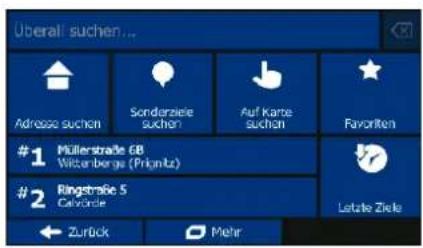 BLAUPUNKT TravelPilot 55 Active - Zielmenü - 1