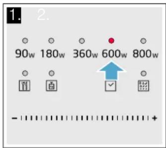 BLAUPUNKT 5P49K 1250 - Setting the microwave - 1