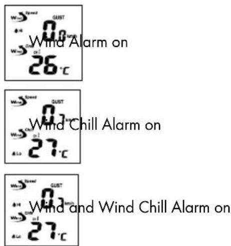 AURIOL IAN 288624 - Switching the Wind Alarm and the Wind Chill Alarm on and off - 2