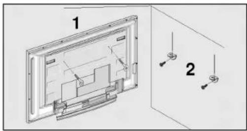LG 42PC1RVA - COMMENT FIXER LE SYSTÉME DE MONTAGE AU MUR POUR ÉVITER LA CHUTE DU TÉLEVISEUR - 1