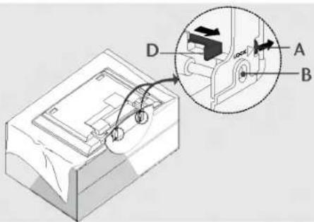 LG 42PC1RVA - When closing the stand for storage - 1