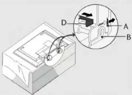 LG 42PC1RVA - Einklappen des Standfußes - 1