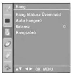 LG 42PC1RVA - A képernyón megjelenő menübeallitások kivalasztása és modosítása - 5