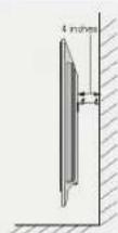 LG 42PC1RVA - Montaje en pared: Instalacion horizontal - 3