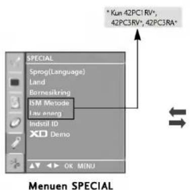 LG 42PC1RVA - VALG OG JUSTERING MED MENUER PÅ SKÄERMEN - 5