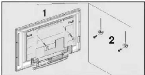 LG 42PC1RVA - SICHERE ANBRINGUNG DES PRODUKTS AN DER WAND - 1