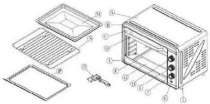 Orbegozo HOT454 - Place the appliance: - 1