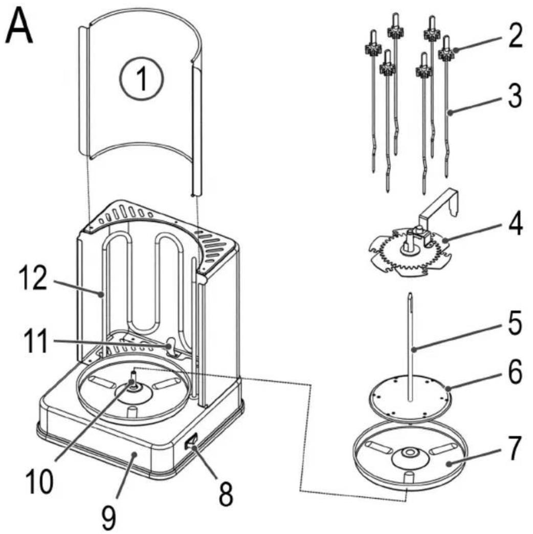 BOMANN DVG 3006 CB - Übersicht der Bedienelemente - 1