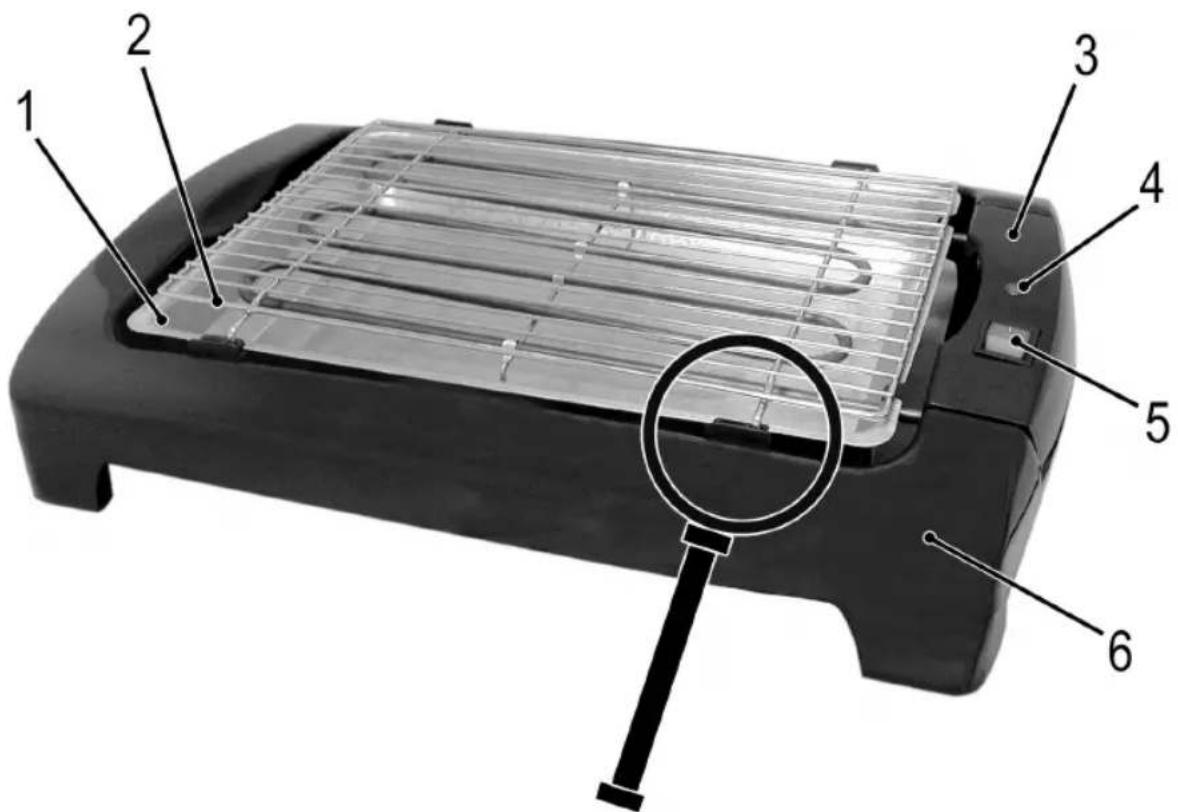 BOMANN BQ 1240 N CB - Übersicht der Bedienelemente - 1
