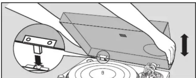 TECHNICS SL1200GR - ZamocowaćPokrywewchroniacea przed kurzem - 1