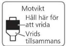 TECHNICS SL1200GR - Vrid motvikten for att justera till lampligt nältryck for pickupen. - 1