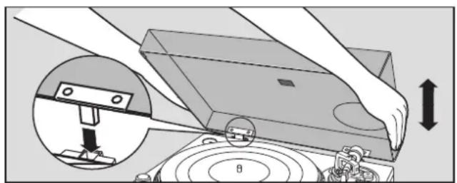TECHNICS SL1200GR - De stofkap aanbrengen - 1