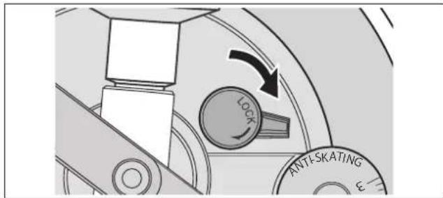 TECHNICS SL1200GR - Regolare l'altezza con l'anello di controlo altezza del braccio. - 2