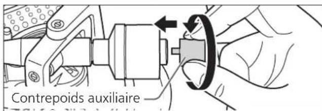TECHNICS SL1200GR - Fixez le contrepoids d'équilibrage à l'arrière du bras de lecture. - 2