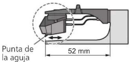 TECHNICS SL1200GR - Ajuste el saliente. - 2