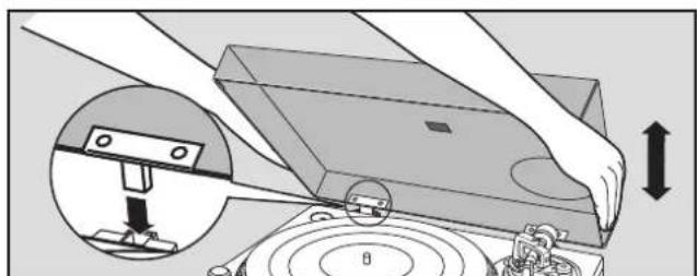 TECHNICS SL1200GR - Fit the dust cover - 1