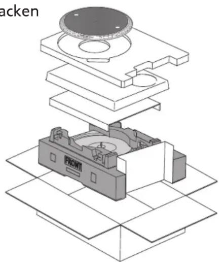TECHNICS SL1200GR - Transport des Gerätes - 1