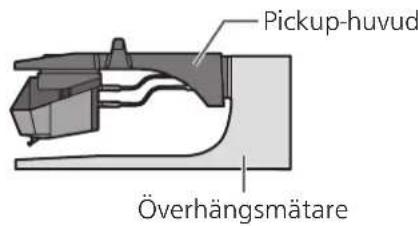 TECHNICS SL1200GR - Justera overhanget. - 1