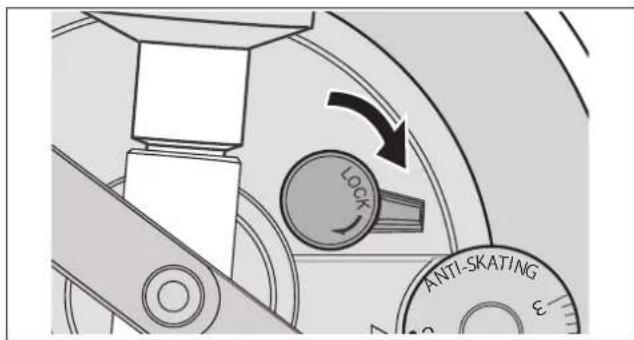 TECHNICS SL1200GR - After arm height adjustment is finished, lock the tone arm by turning the arm lock knob. - 1