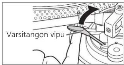 TECHNICS SL1200GR - Nosta varsitangon vipua ja siirra aanivarsi aanilevyn ylle. - 1