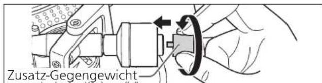 TECHNICS SL1200GR - Bringen Sie das Gegengewicht am hinteren Ende des Tonarms an. - 2