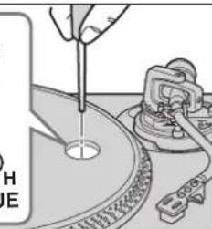 TECHNICS SL1200GR - Justering av skivtallrikens start-/ bromshastigthet - 2