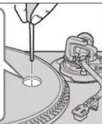 TECHNICS SL1200GR - Ajuste de la velocidad de inicio/freno del Plato giratorio - 2