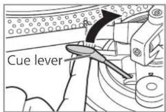 TECHNICS SL1200GR - Lift the cue lever and move the tone arm over the record. - 1