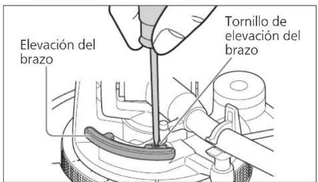 TECHNICS SL1200GR - Vuelva aponer el brazo sonoroen el apoyo del brazo y fijelo consu abrazadora. Gire el tornillo de ajuste. - 1
