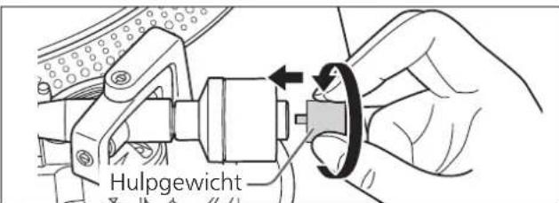 TECHNICS SL1200GR - Bevestig het contragewicht op hetijkenste deel van de toonarm. - 2