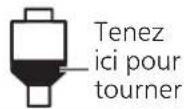 TECHNICS SL1200GR - Tournez la commande de la pression de pointe de lecture jusqu'à ce que « 0 » viennent sur la ligne centrale de l'arrête du bras de lecture. - 1