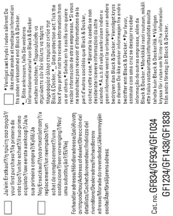 BLACK & DECKER GF834 - Grattis! - 8