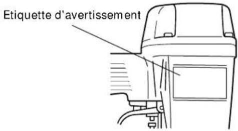 HITACHI N5008AC - ETIQUETTE D'AVERTISSEMENT - 1