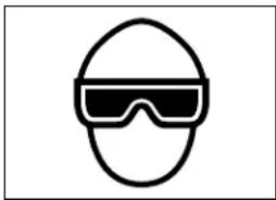 HITACHI N5008AC2 - LES OPÉRATEURS ET LES AUTRES PERSONNES DANS L'AIRE DE TRAVAIL DOIVENT PORTER DES LUNETTES DE PROTECTION AVEC VISIÈRES LATÉRALES. - 1