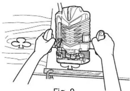 HITACHI M8V2 - Adaptateur de guide gabarit : (Fig. 10) - 3