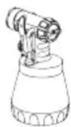 WAGNER W 890 Flexio - Instelling van de materiaalhoeveelheid (Standard spuitopzet) - 1