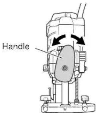 METABO M12VE - Setting the attachment angle of the handle - 1