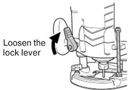 METABO M12VE - Adjusting depth of cut - 2