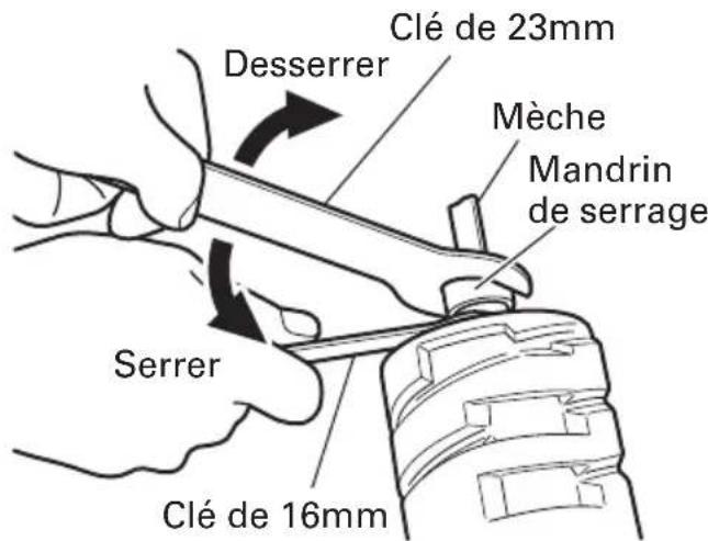 METABO M12VC - Retrait de la mèche - 2