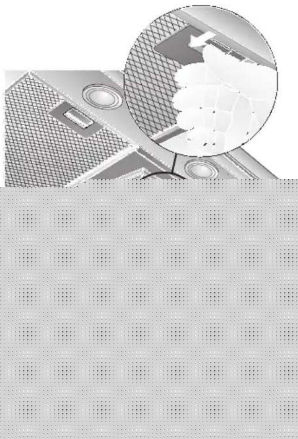 BOSCH DKE985S - Smontaggio e montaggio dei filtri metallici per grassi: - 1