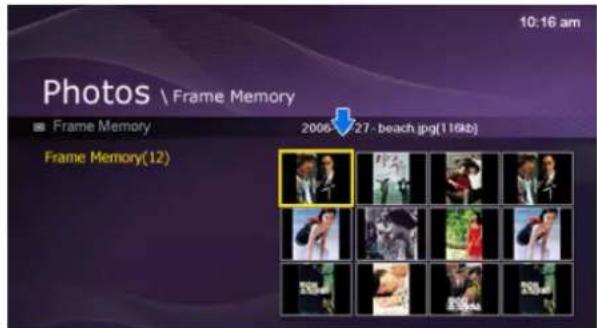 SAMSUNG SPF83M - Lorsque la liste de miniatures est sélectionnée - 1