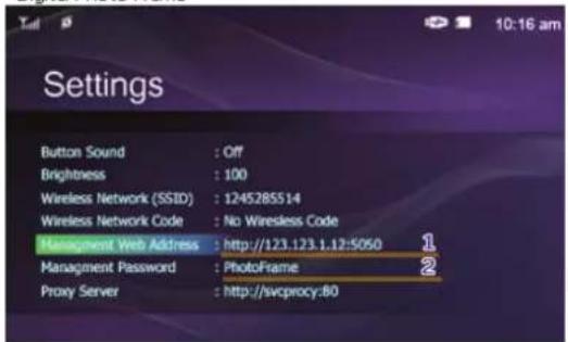 SAMSUNG SPF72V - Management Web - 1