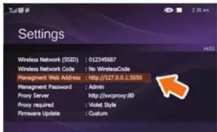 SAMSUNG SPF72V - Paramétrage de la configuration Internet - 1